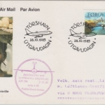 Färöer - Lufthansa Erstflug Zuleitungspost Frankfurt Libreville 1985