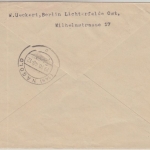 Berlin - Schwarzaufdruck 84 Pfg. Einschreibebrief Lichterfelde - Nagold 15.10.48