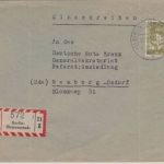 Berlin - 70 Pfg. Bauten III Einschreibebrief Siemensstadt - Hamburg 1958