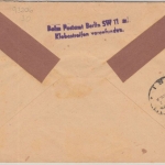 Berlin - 2x25+20 Pfg. bauten I Luftpostbrief n. ISRAEL Neukölln - Tel Aviv 1951