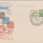 Berlin - 10 Pfg. Bauten I Zusammendruck Schmuckkarte SST W30