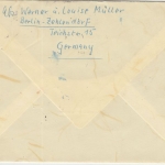 Berlin - 25 Pfg. u.a. Stadtbilder II Luftpostbrief n. CANADA SW11 - Truro 1956