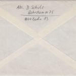Berlin - 2x200 Pfg. Burgen & Schlösser Einschreiben-Rückschein Ortsbrief 1983