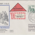 Berlin - 230 Pfg. Burgen & Schlösser Paar Nachnahme Einschreibebrief Schmuck-FDC