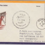 Bahrain - Lufthansa Erstflug Venedig - Frankfurt a.M. Zuleitungspost 1979