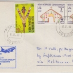New Hebrides - Lufthansa Erstflug Melbourne - Frankfurt a.M. Zuleitungspost 1979