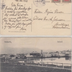 Island - 4 A. König Christian Paar sw-AK Reykjavik - Kopenhagen 1906