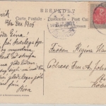 Island - 4 A. König Christian Paar sw-AK Reykjavik - Kopenhagen 1906