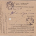 Bosnien & Herzegowina - 20 H. Kaiser Karl Postanweisung Donjevakuf - Tuzla 1918