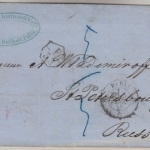 Frankreich - Paris 1858 Portobrief n. RUSSLAND st. Petersburg Transit Aachen