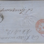 Frankreich - Paris 1858 Portobrief n. RUSSLAND st. Petersburg Transit Aachen