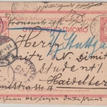 Bulgarien - 10 St. Ganzsache Widin 1897 - Heidelberg Weiterleitung Stuttgart