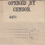 USA - 5 C. Washington Perfin Zensurbrief n. DÄNEMARK New York - Randers 1916