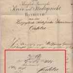 Bayern/Sachsen - Bayreuth 1824 L2 Dienstbrief b. Kahla - mit Inhalt !