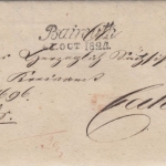 Bayern/Sachsen - Bayreuth 1824 L2 Dienstbrief b. Kahla - mit Inhalt !