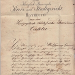 Bayern/Sachsen - Bayreuth 1824 L2 Dienstbrief b. Kahla - mit Inhalt !
