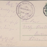 DR - Deutsche Rosen Ausstellung Berlin-Britz 1911 priv. SST Rosen-Motiv-AK