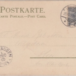 DR - Nordhausen 1900 2 versch. Stpl. Ortskarte 2 Pfg. Krone/Adler