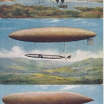 Luftfahrt - Zeppelin Motorflug 11 farbige Künstlerkarten versch. Motive ca 1910