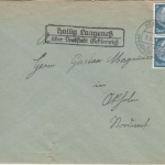 DR - Hallig Langeneß ü. Bredstedt (Schleswig) Landpost Ra2 n. Okholm 1935