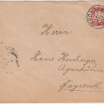 Bayern - 10 Pfg. Wappen Privatganzsache Voitländer Brief Kronach - Bayreuth 1905