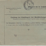 DR - 50+20+10 Pfg. Krone/Adler Paketkarte i.d. SCHWEIZ Lüttringhausen 1897 n.