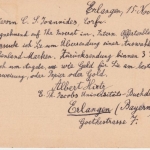 Bayern - 10 Pfg. Rauten Ganzsache n. GRIECHENLAND Erlangen - Corfu 1904