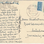 Bayern - Würzburg Hotel Luitpoldbrücke sw-Mehrbild-AK gelaufen 1954