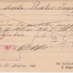 DR - Soest 1911 Firmenkarte (Polsterei Deko Schirp) n. Lengenfeld
