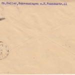 DR - 2x20 Pfg. 1000 J. Rheinland Einschreibebrief Schwenningen - Rottweil 1925