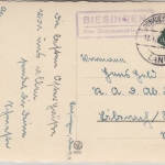 DR - Biesingen ü. Donaueschingen Landpost-Ra2 Karte n. Biberach 1941