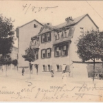 Thüringen - Weimar Schillerhaus sw-AK gelaufen 1900