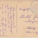 Ungarn - 10 f. König Karl/Köztársaság Karte Hegyfalu - Csánig 1921