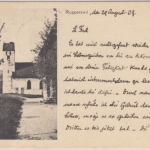 Schweiz - Rupperswil Aargau Kirche sw-AK gelaufen Ambulant Bahnpost 1907