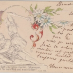 Schweiz - "Ich will euch eine Gasse machen"(Schlacht b. Sempach) Prägekarte 1903