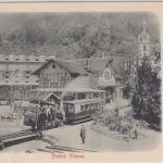 Schweiz - Vitznau Rigi-Bahn Luzern sw-AK (Dampflokomotive) gelaufen 1901