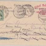 Schweiz - Pontresina Graubünden Ortsansicht sw-AK gelaufen 1905 Irrläufer