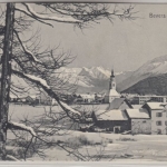 Schweiz - Bervers Graubünden Winteransicht sw-AK gelaufen 1908
