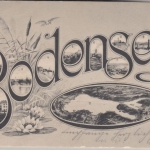 Schweiz - Bodensee Schriftzug/Bilder sw-AK gelaufen Rorschach 1905