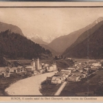 Schweiz - Susch Graubünden Ortsansicht sw-AK gelaufen 1920