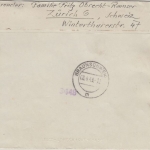 Schweiz - Landschaften Zusammendruck 2x KZ13 Zensurbrief Zürich 1949 n.