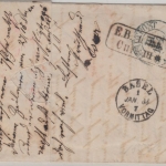 Schweiz/Sachsen - Chaux de Fonds 1855 Portobrief n. Leipzig