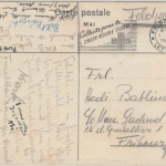 Schweiz - Fribourg 1948 Feldpostkarte Studentenkarte Neu-Romania Eing und Frei