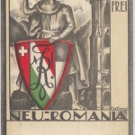 Schweiz - Fribourg 1948 Feldpostkarte Studentenkarte Neu-Romania Eing und Frei