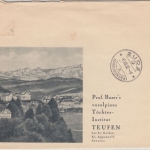 Schweiz - 20 Rp. Gotthard-Bahn illustr. Brief Teufen - Zouz 1932