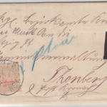 Bayern - 2x10 Pfg Wappen/Porto Nachnahme/Landbestellbezirk Kronach Thonberg 1900