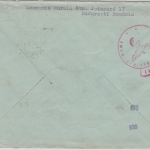 Rumänien - 15 L. 100. Geb. König Karl u.a. Luftpost Zensurbrief Bukarest 1940