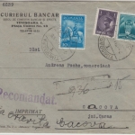Rumänien - 10L. König Karl u.a. Drucksache Einschreiben Timisoara Craiova 1935