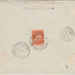 Ungarn - 40 f. Flugpostmarke u.a. Luftpost Einschreibebrief Budapest 1933 n.