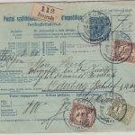 Ungarn/Kroatien - 10 f. Ganzsache + Zusatz Paketkarte Pregrada - Oderburg 1901